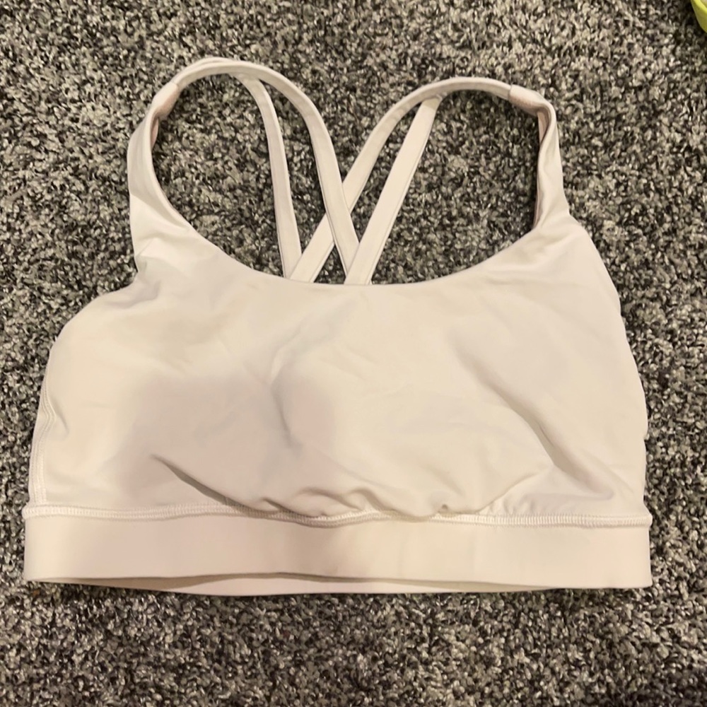 Lululemon White Energy Bra